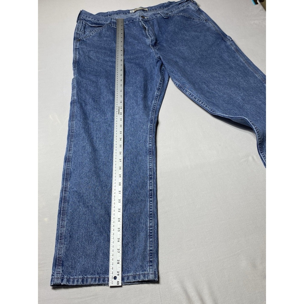 Lee Dungarees Carpenter Jeans 40x30 Relaxed Blue Utility Work Denim - Picture 9 of 9